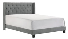 Load image into Gallery viewer, QUEEN BED GREY MAKAYLA ( FLOOR SAMPLE SALE LAST ONE)