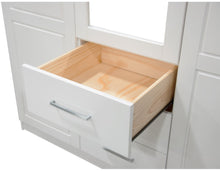 Load image into Gallery viewer, Wardrobe Armoire with Mirrored Door, (100% Solid Wood )