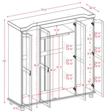 Load image into Gallery viewer, KYLE 4 DOOR WARDROBE (100 % SOILD WOOD)
