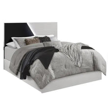 Load image into Gallery viewer, BLACK AND LIGHT GRAY 5 PCS QUEEN BEDROOM SET