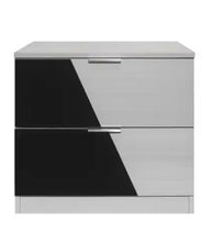 Load image into Gallery viewer, BLACK AND LIGHT GRAY 5 PCS QUEEN BEDROOM SET