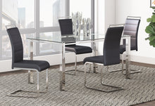 Load image into Gallery viewer, BLACK DINETTE GLASS TABLE
