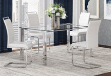 Load image into Gallery viewer, WHITE DINETTE GLASS TABLE