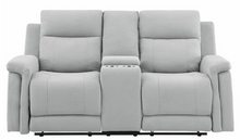 Load image into Gallery viewer, U1797 GREY RECLINING SOFA / CONSOLE RECLINING LOVESEAT (FLOOR SAMPLE SALE)