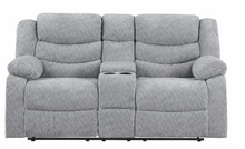 Load image into Gallery viewer, GREY POWER RECLINING SOFA/POWER CONSOLE RECLINING LOVESEAT