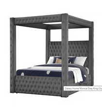 Load image into Gallery viewer, MONICA CANOPY GREY QUEEN BED (FLOOR SAMPLE SALE)