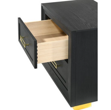 Load image into Gallery viewer, BLACK AND GOLD QUEEN BEDROOM SET (FLOOR SAMPLE SALE)