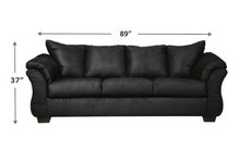 Load image into Gallery viewer, BLACK SOFA/LOVESEAT(FLOOR SAMPLE SALE)