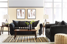 Load image into Gallery viewer, BLACK SOFA/LOVESEAT(FLOOR SAMPLE SALE)