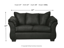 Load image into Gallery viewer, BLACK SOFA/LOVESEAT
