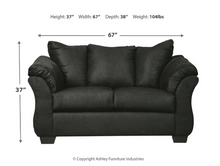 Load image into Gallery viewer, BLACK SOFA/LOVESEAT(FLOOR SAMPLE SALE)