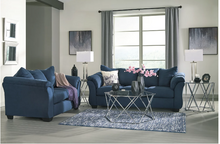 Load image into Gallery viewer, BLUE SOFA & LOVESEAT (SUPER SALE) FLOOR SAMPLE