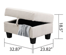 Load image into Gallery viewer, COZY- BEIGE SECTIONAL WITH OTTOMAN