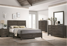 Load image into Gallery viewer, DARK HOPKINS STYLE QUEEN BEDROOM SET 5PC 