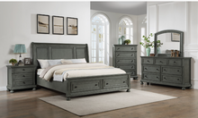Load image into Gallery viewer, RUSTIC GRAY JACKSON 5 PC QUEEN BEDROOM SET
