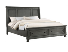Load image into Gallery viewer, RUSTIC GRAY JACKSON 5 PC QUEEN BEDROOM SET