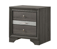 Load image into Gallery viewer, Elegant Gray Bedroom Set with Silver Accents 5PCS (FLOOR SAMPLE SALE)