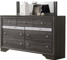 Load image into Gallery viewer, Elegant Gray Bedroom Set with Silver Accents 5PCS (FLOOR SAMPLE SALE)