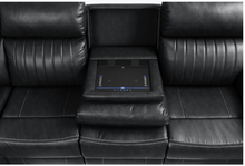 Load image into Gallery viewer, Avia Recliner Sectional Sofa In Black(Floor Sample Sale )