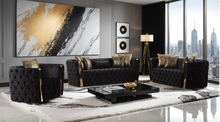 Load image into Gallery viewer, NAOMI SOFA & LOVESEAT BLACK