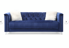 Load image into Gallery viewer, RUSSEL SOFA AND LOVESEAT BLUE (FLOOR SAMPLE SALE)