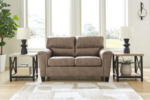 Load image into Gallery viewer, SMOKE F LEATHER SOFA & LOVESEAT
