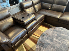 Load image into Gallery viewer, COMPLETE PACKAGE WITH BROWN SECTIONAL ,COFFEE TABLE 3 PCS SET, MARBLE LAMPS 2 PCS AND SOFT RUG