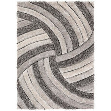 Load image into Gallery viewer, IKASA Rug |SAN FRANCISCO: Ucci Grey Modern 3D Textured Shag Rug