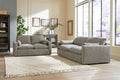 Dramatic Sofa and Loveseat - Granite