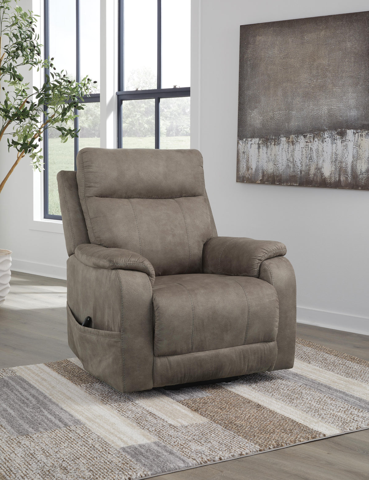 Crestmeade Power Lift Recliner - Fossil