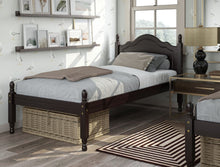 Load image into Gallery viewer, 100% Solid Wood Reston Twin Bed, Java
