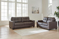 Barlin Mills Sofa and Loveseat - Umber