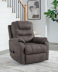 Snowfield Power Lift Recliner - Gunmetal