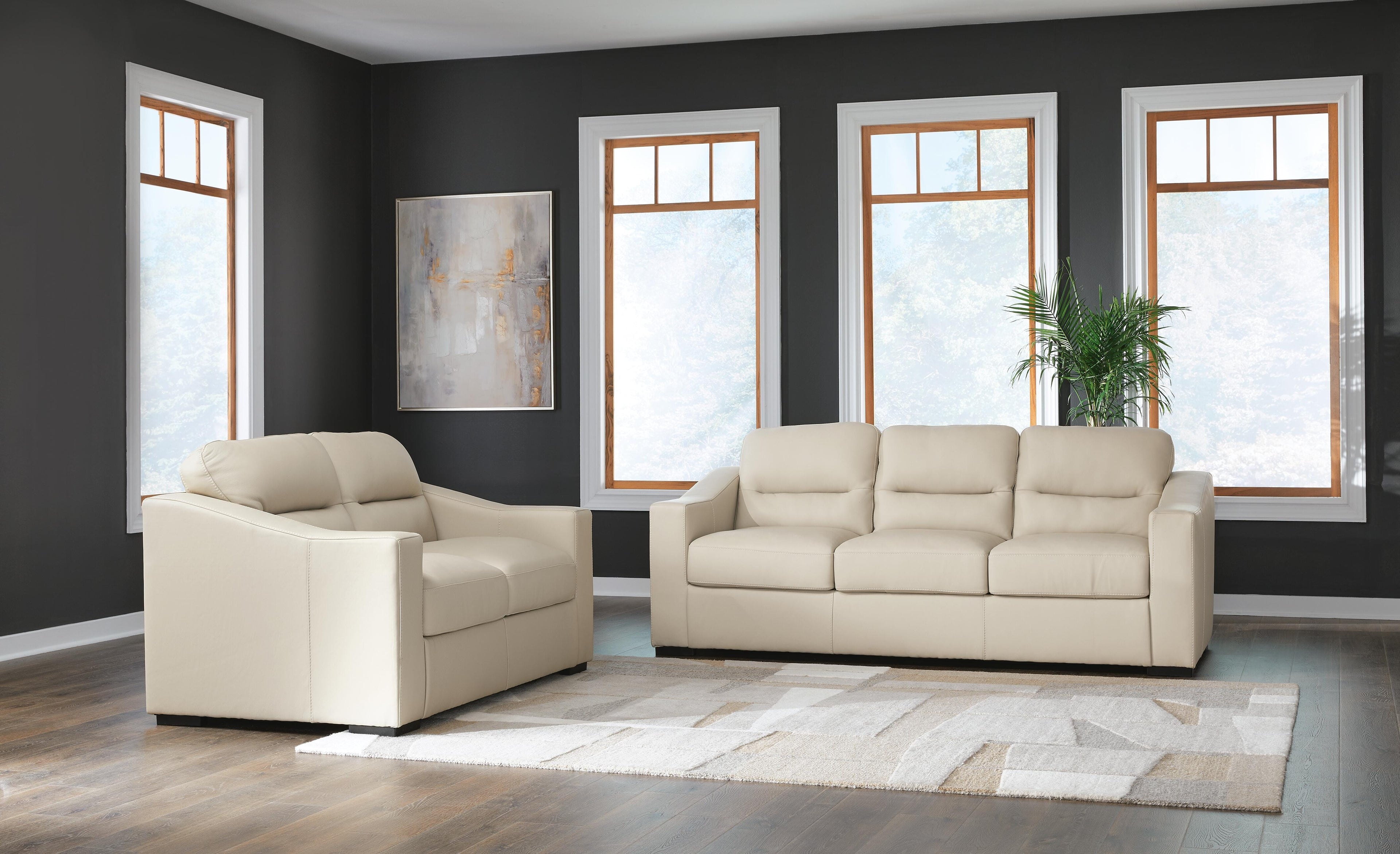 Treasure Trove Sofa and Loveseat - Almond