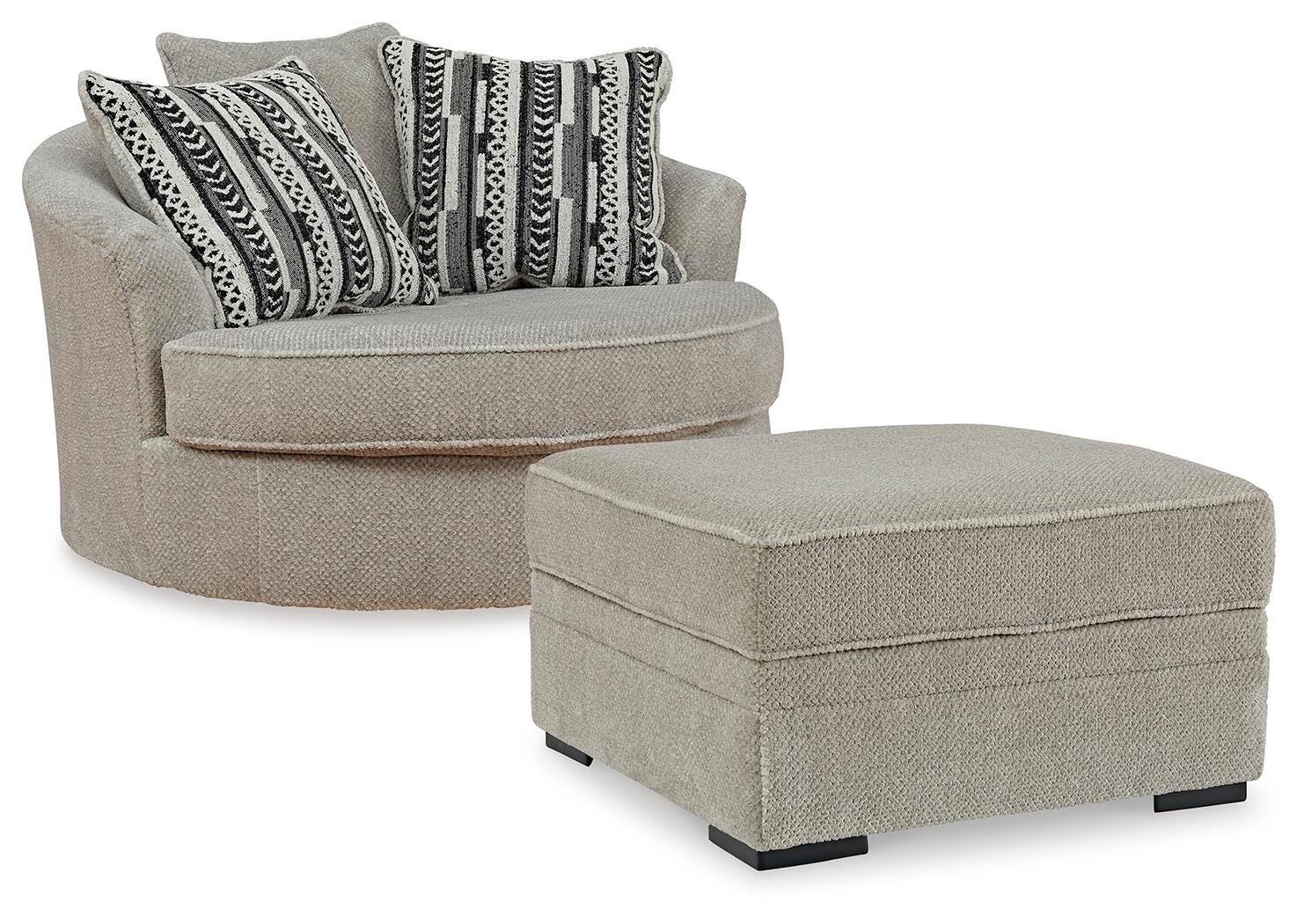 Calnita Chair and Ottoman - Sisal