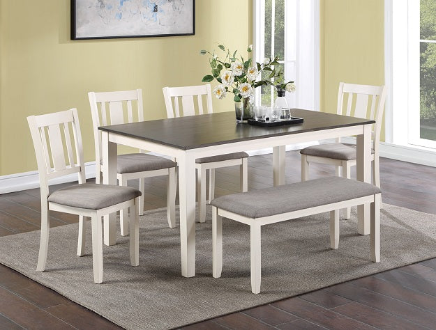 6 PC DINETTE SET WITH BENCH