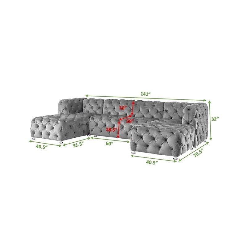 DONNA Double Chaise Sofa Sectional (!! SUPER SALE !! )