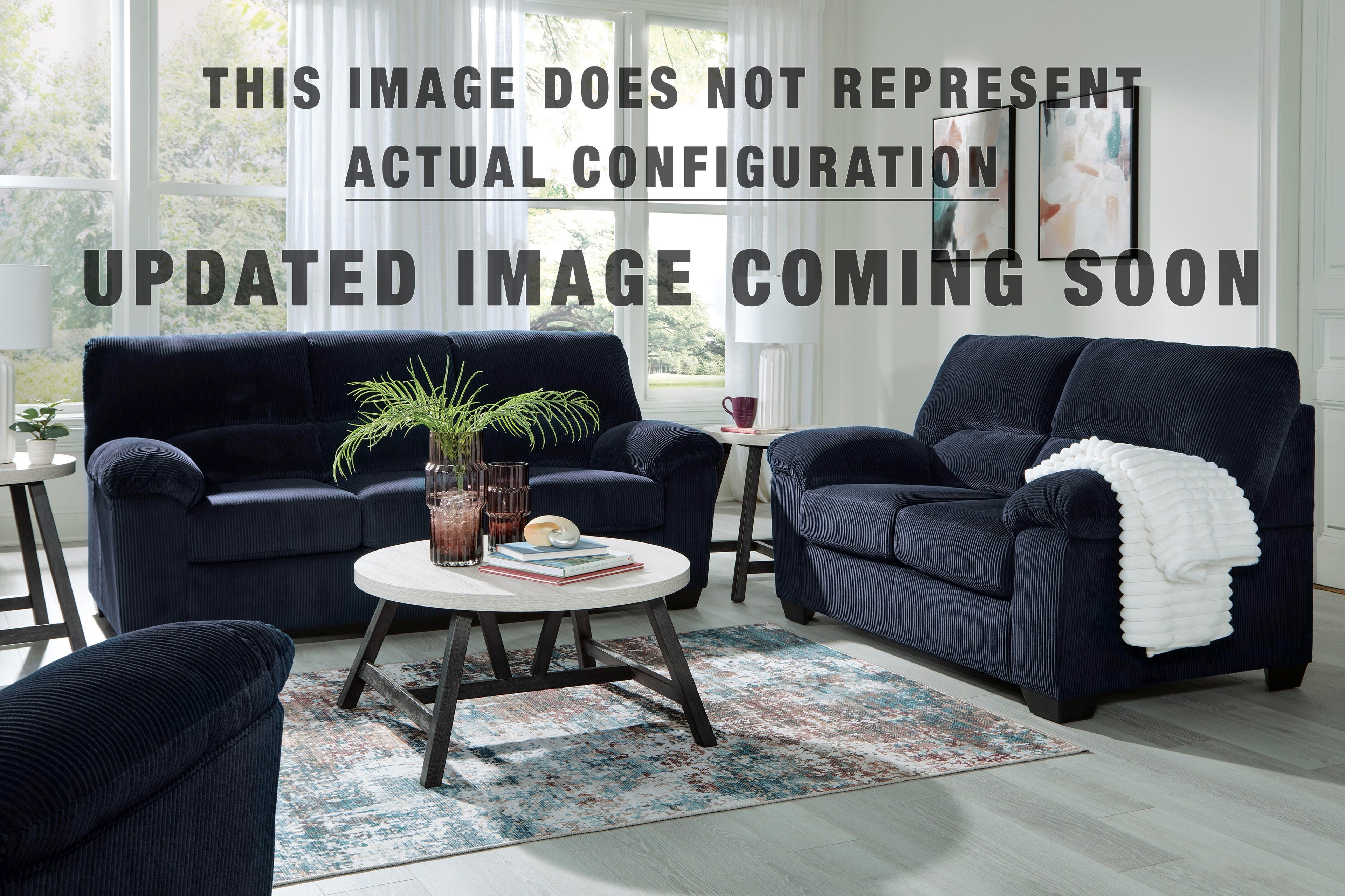 SimpleJoy Living Room Sets Collection - Navy