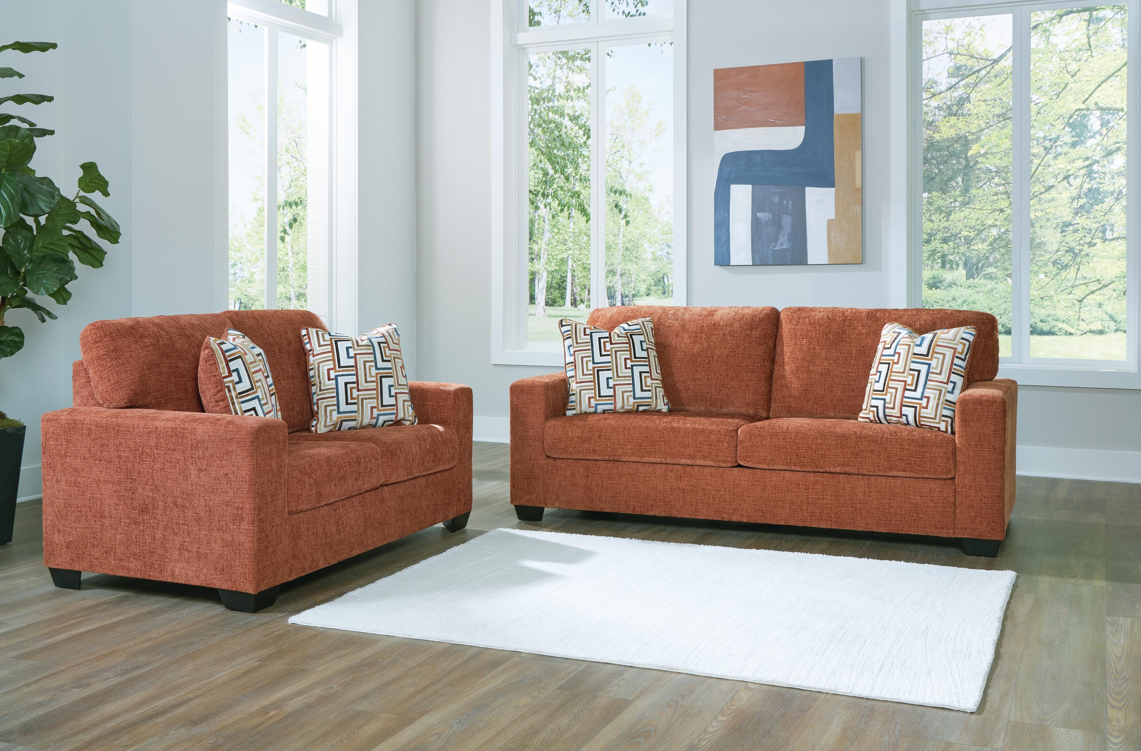 Aviemore Sofa and Loveseat - Spice