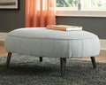 Hollyann Oversized Accent Ottoman - Gray