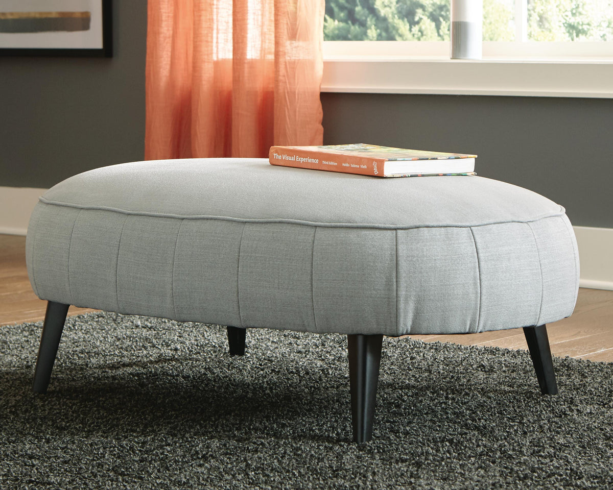 Hollyann Oversized Accent Ottoman - Gray