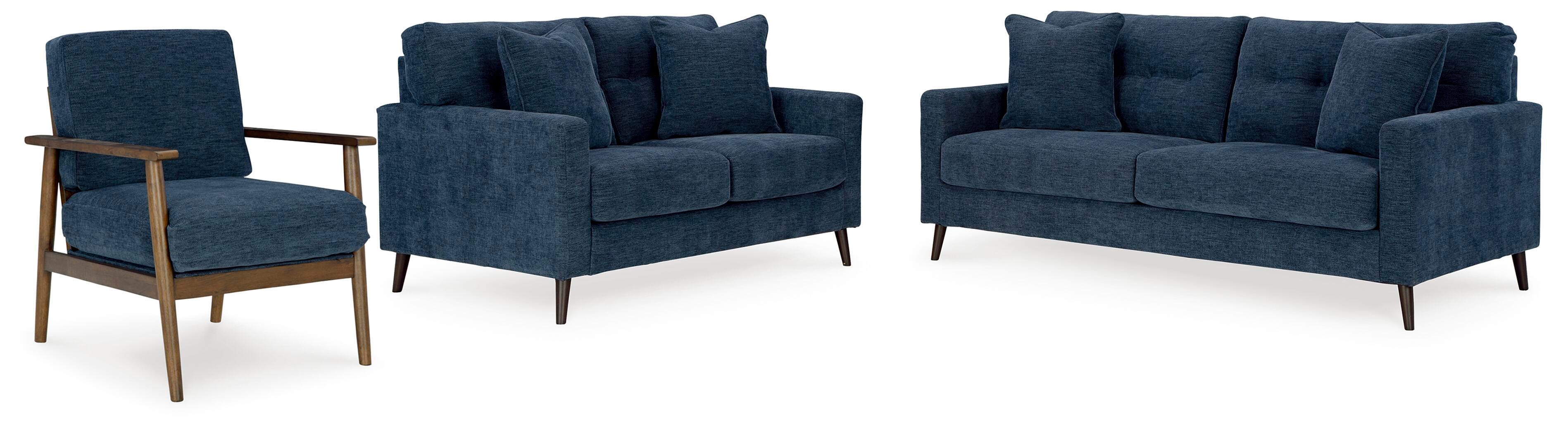 Bixler Living Room Sets Collection - Navy