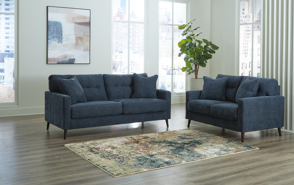 Bixler Living Room Sets Collection - Navy