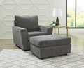 Stairatt Chair and Ottoman - Gravel