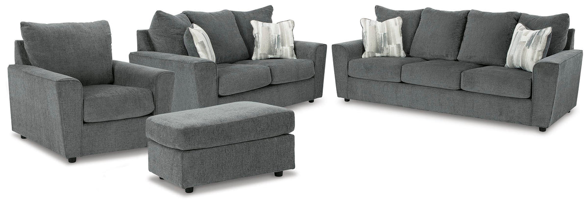 Stairatt Living Room Sets Collection - Gravel