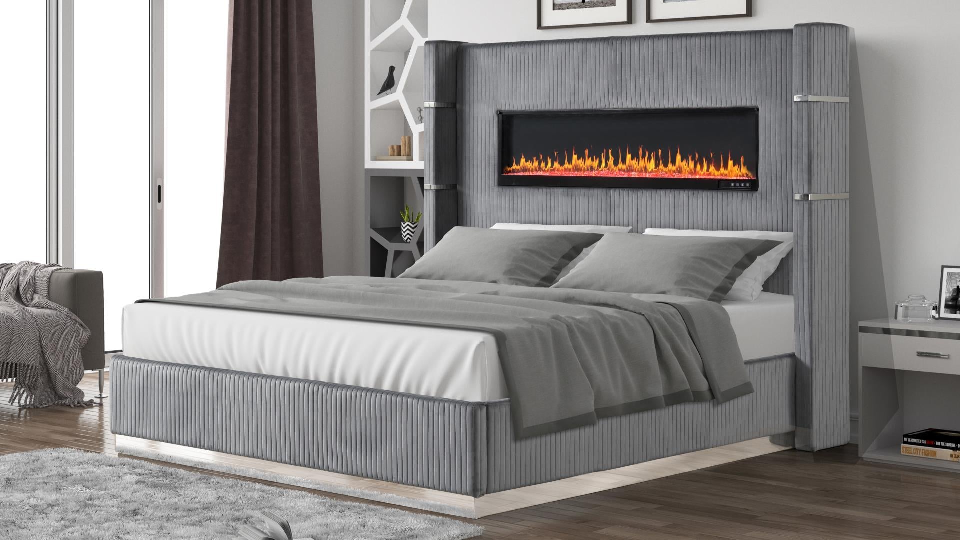 Lizelle Beds in Gray