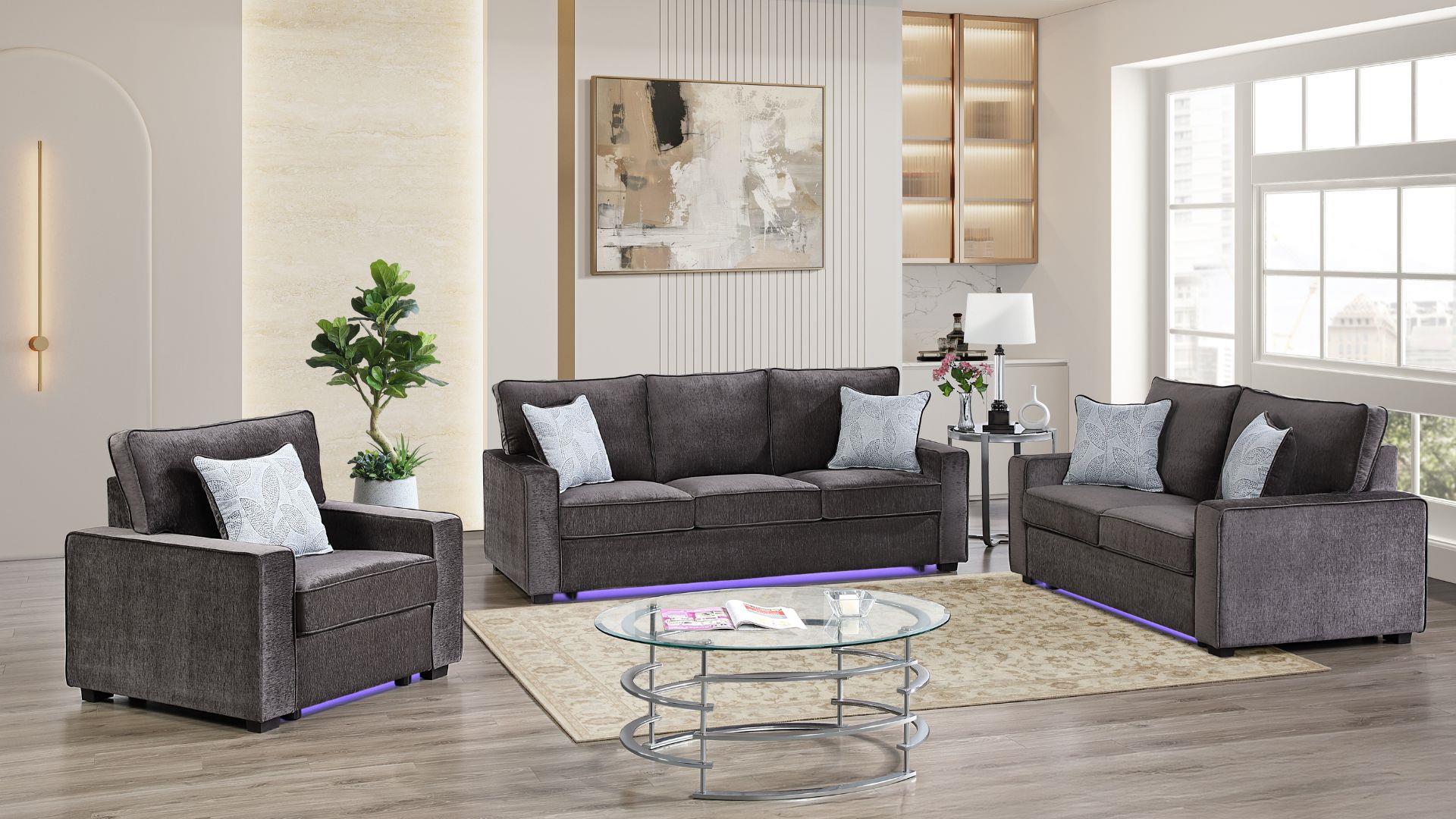 Rita Living Room Collection - Charcoal