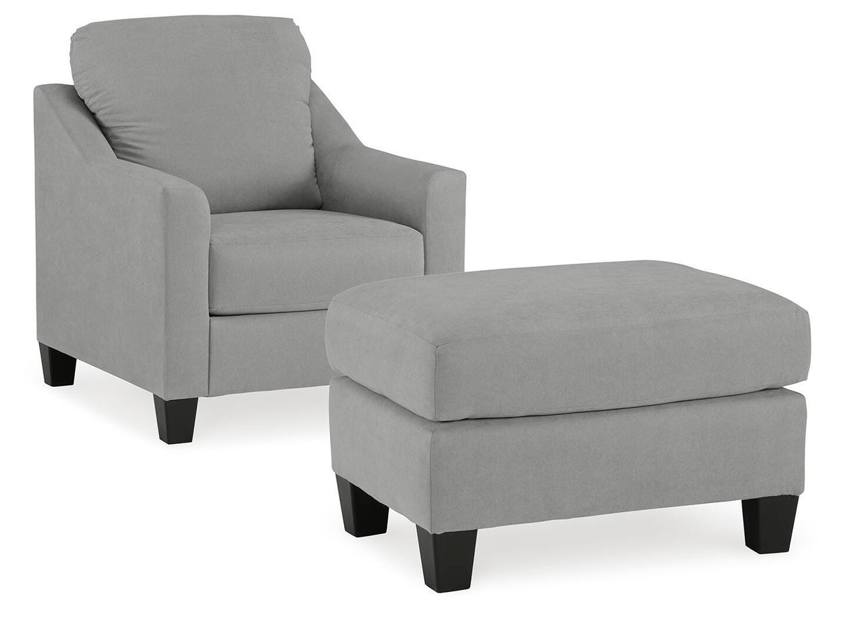 Adlai Chair and Ottoman - Shadow