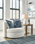 Padova Swivel Accent Chair - Ivory