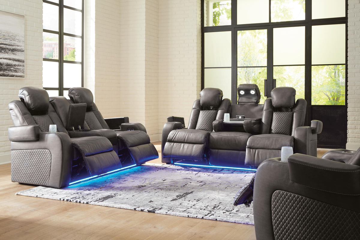 Fyne-Dyme Living Room Sets Collection - Shadow